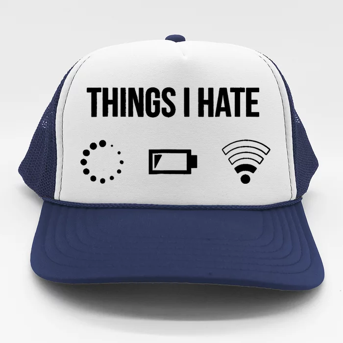 Things I Hate Programmer Gamer Cool Gift Trucker Hat