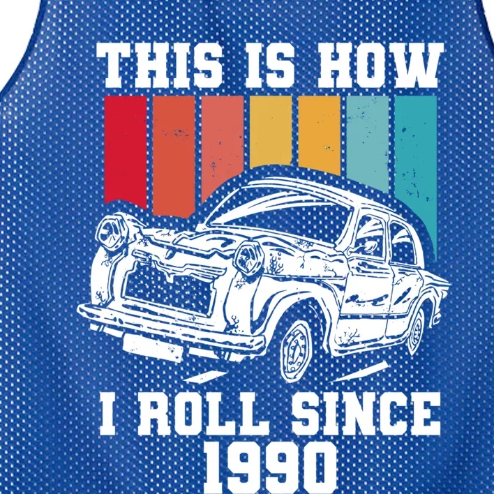 This Is How I Roll Since 1990 Meaningful Gift Mesh Reversible Basketball Jersey Tank