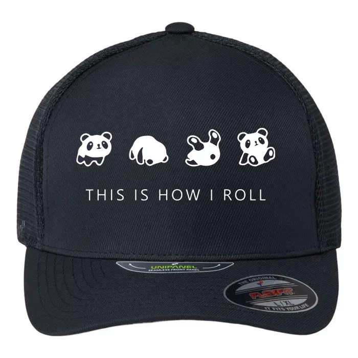 This Is How I Roll Panda Flexfit Unipanel Trucker Cap