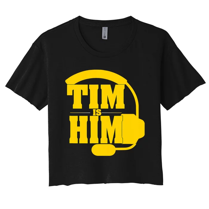 Tim Is Him Women's Crop Top Tee