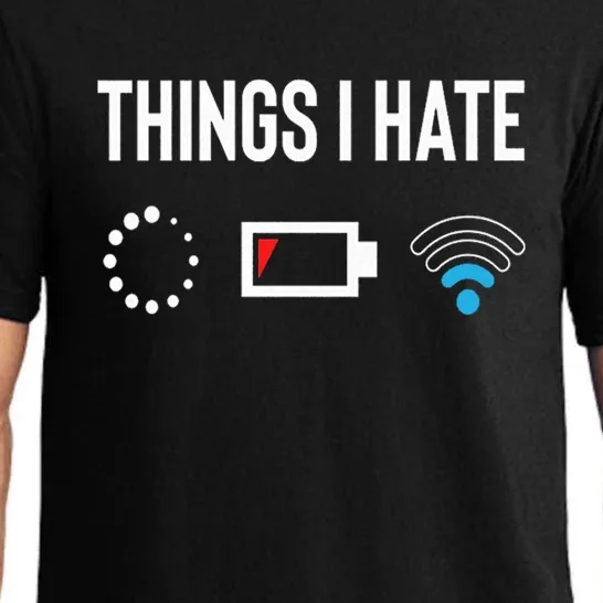 Things I Hate Programmer Outfit Gamer Fun Gift Idea Meaningful Gift Pajama Set