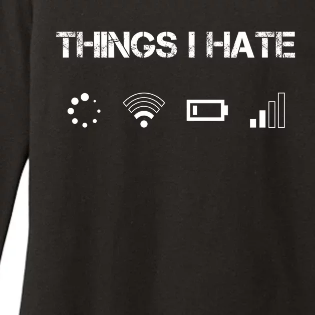 Things I Hate Great Gift Funny Programmer Computer Scientist Gamers Cute Gift Womens CVC Long Sleeve Shirt