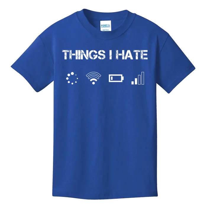 Things I Hate Great Gift Funny Programmer Computer Scientist Gamers Cute Gift Kids T-Shirt