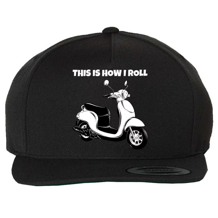 This Is How I Roll Scooter Wool Snapback Cap