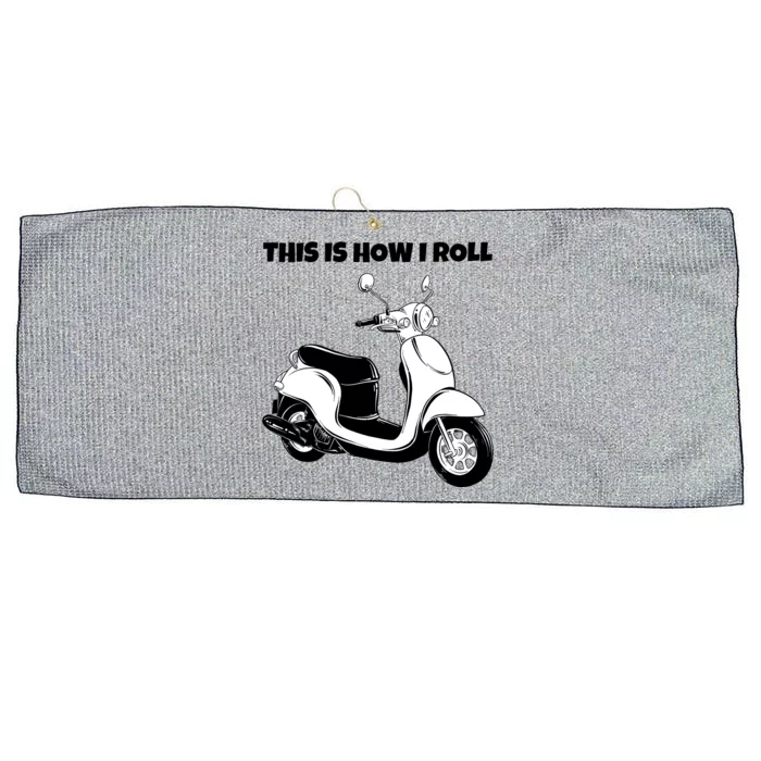 This Is How I Roll Scooter Large Microfiber Waffle Golf Towel