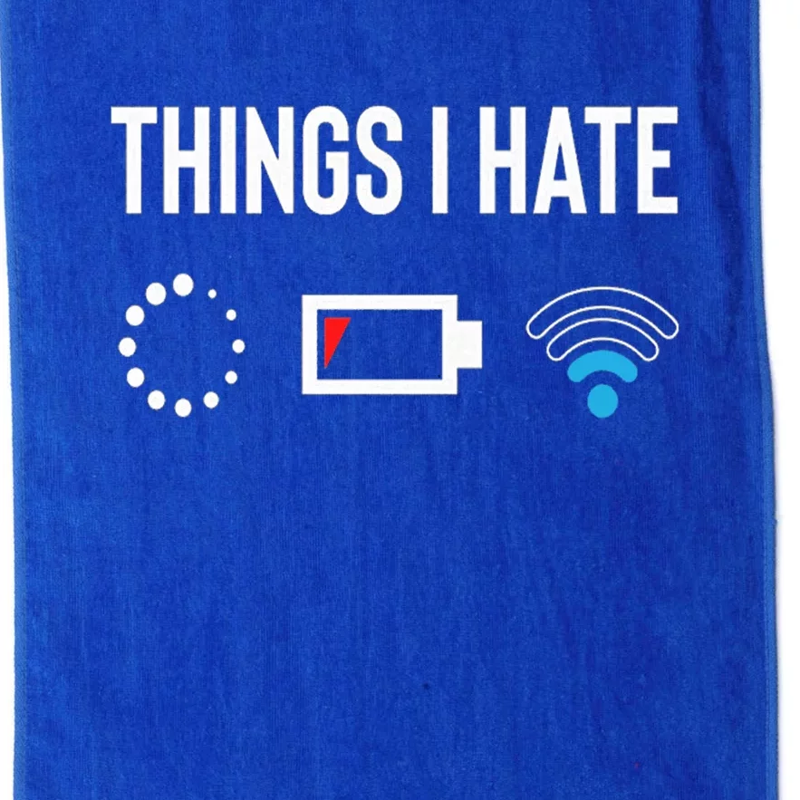 Things I Hate Programmer Outfit Gamer Fun Funny Gift Idea And Gaming Cool Gift Platinum Collection Golf Towel