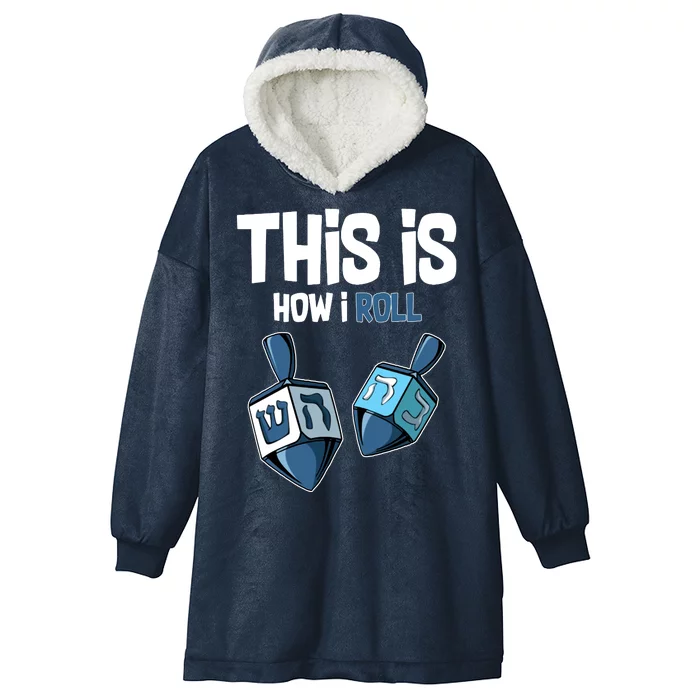 This Is How I Roll Draydel Trendl Hanukkah Hooded Wearable Blanket