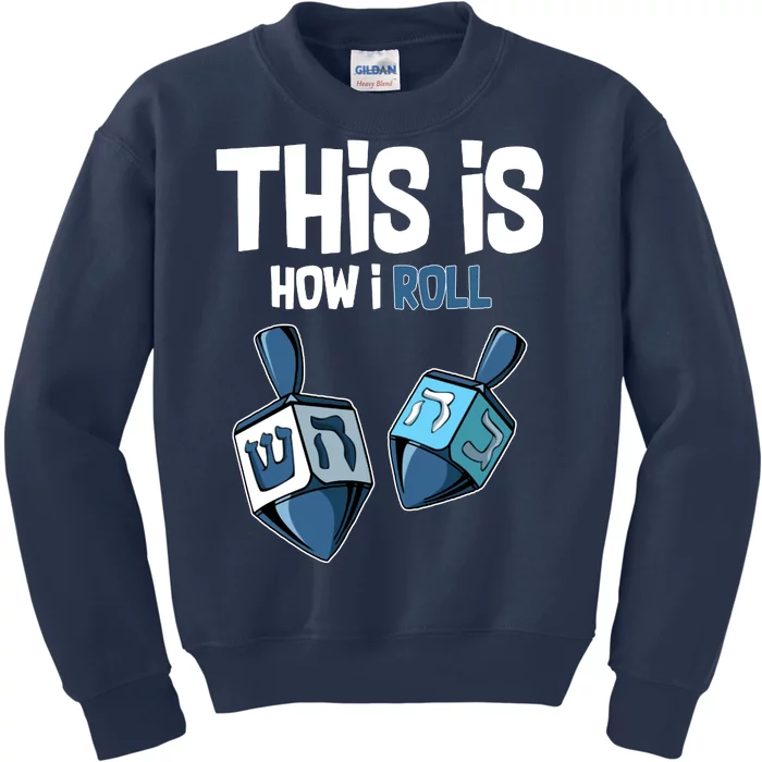 This Is How I Roll Draydel Trendl Hanukkah Kids Sweatshirt