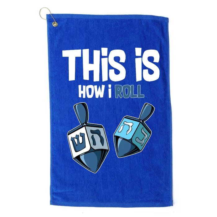 This Is How I Roll Draydel Trendl Hanukkah Platinum Collection Golf Towel