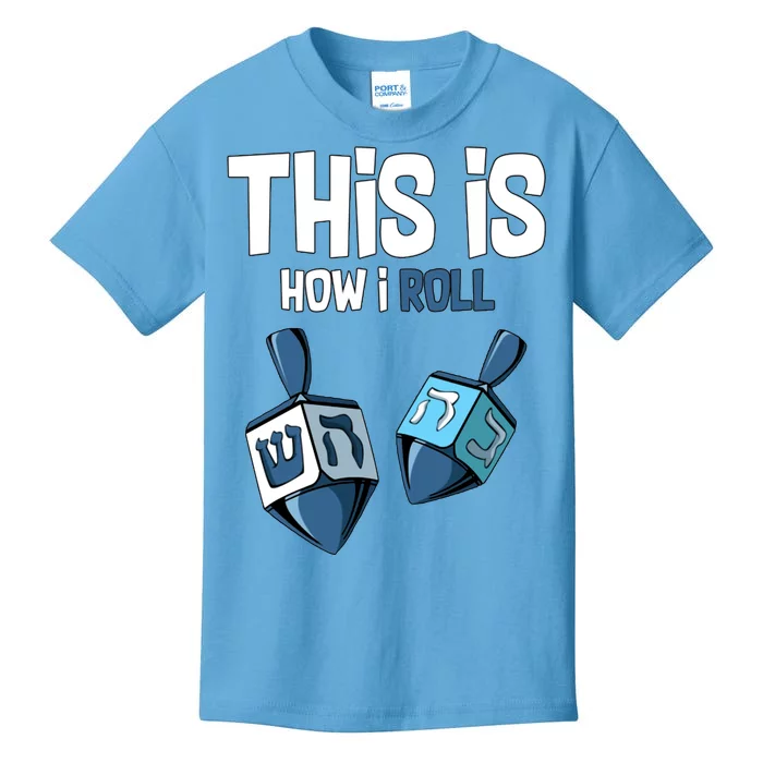 This Is How I Roll Draydel Trendl Hanukkah Kids T-Shirt