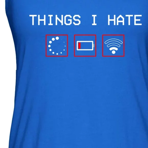 Things I Hate Programmer Outfit Gamer Fun Funny Gift Idea And Gaming Gift Ladies Essential Flowy Tank