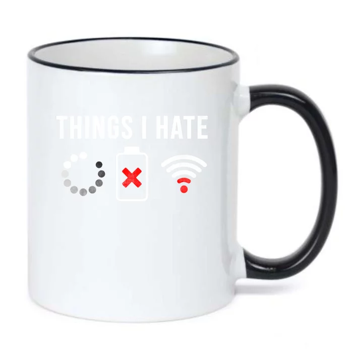 Things I Hate Funny Computer Nerd Gift Debugger Programmer Gift Black Color Changing Mug