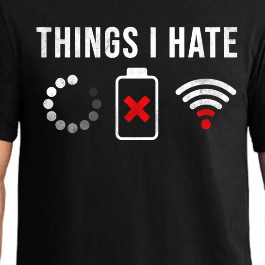 Things I Hate Funny Computer Nerd Gift Debugger Programmer Gift Pajama Set