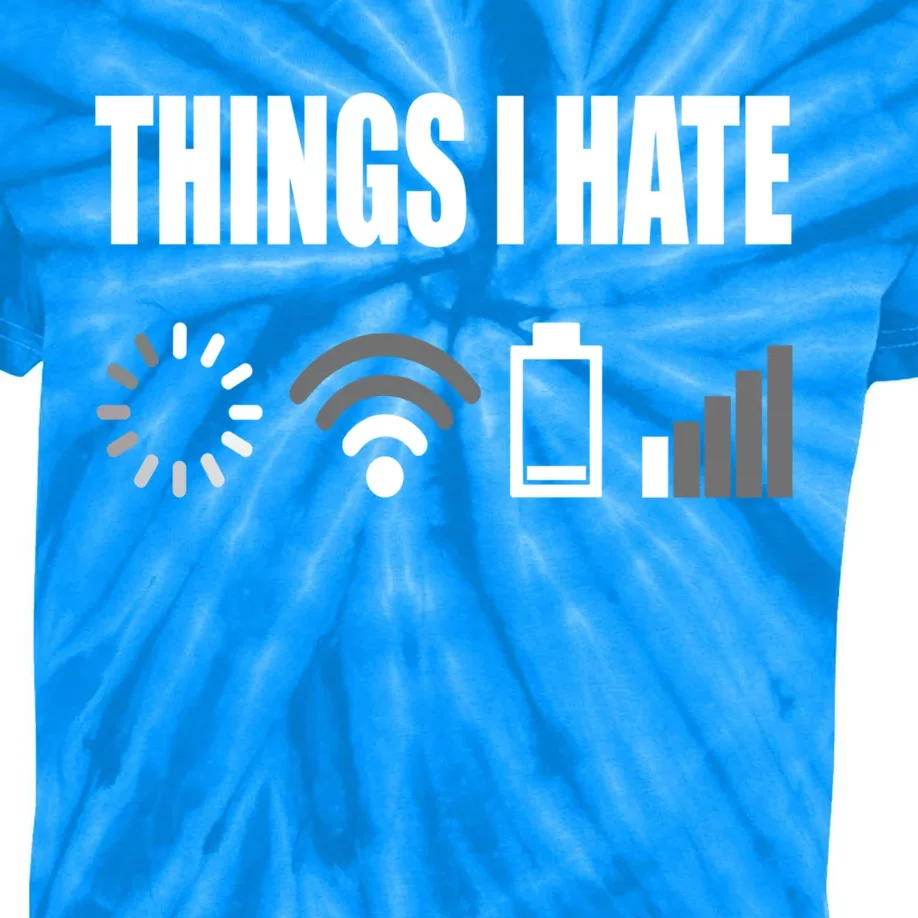 Things I Hate Programmer Outfit Gamer Funny Gift Idea Gift Kids Tie-Dye T-Shirt