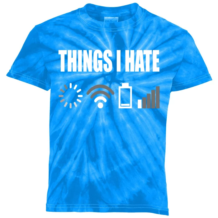 Things I Hate Programmer Outfit Gamer Funny Gift Idea Gift Kids Tie-Dye T-Shirt