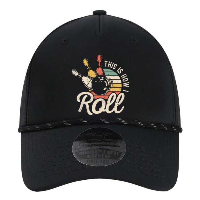 This Is How I Roll Retro Bowling Bowler Funny Gift Performance The Dyno Cap