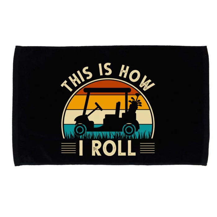 This Is How I Roll Retro Golf Lover Microfiber Hand Towel