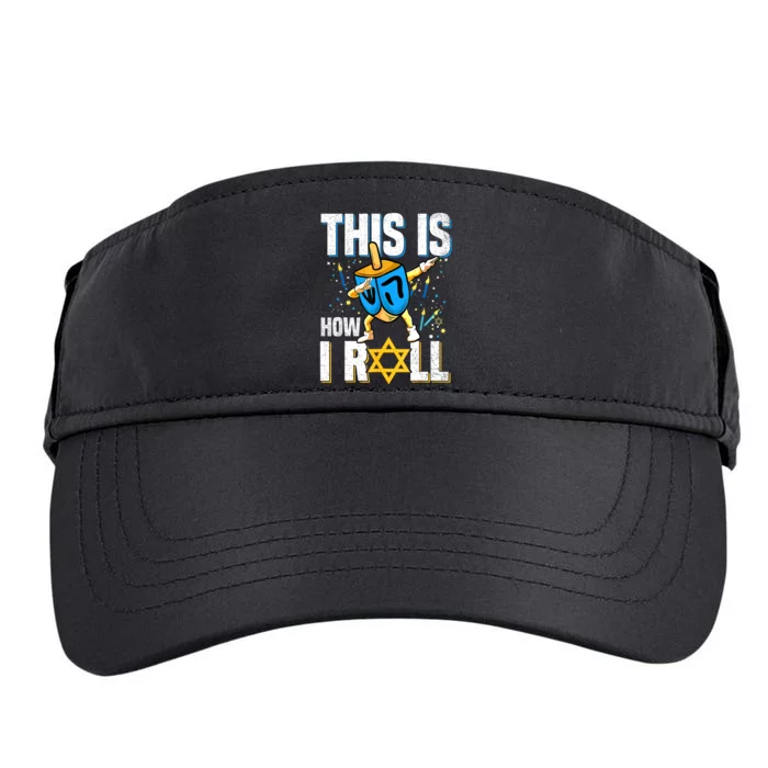 This Is How I Roll Hanukkah Dreidel Chanukah Jew Gift Adult Drive Performance Visor