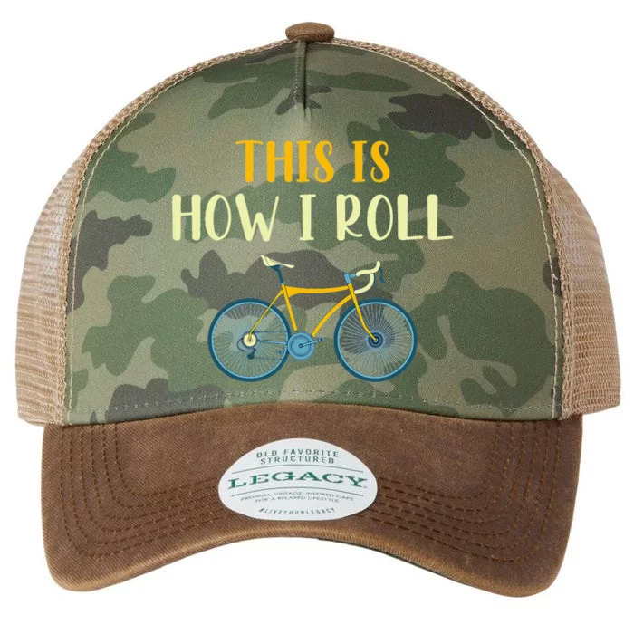 This Is How I Roll Funny Biking Cyclist Gift Cycling Bicycle Legacy Tie Dye Trucker Hat