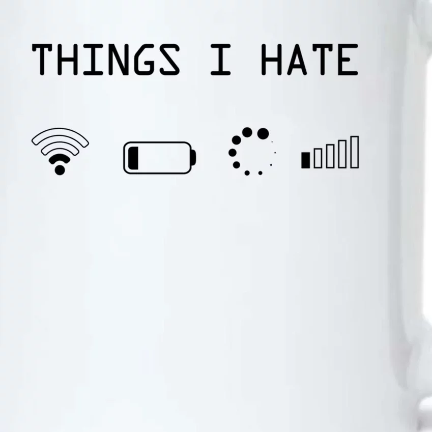 Things I Hate Cute Gift Black Color Changing Mug