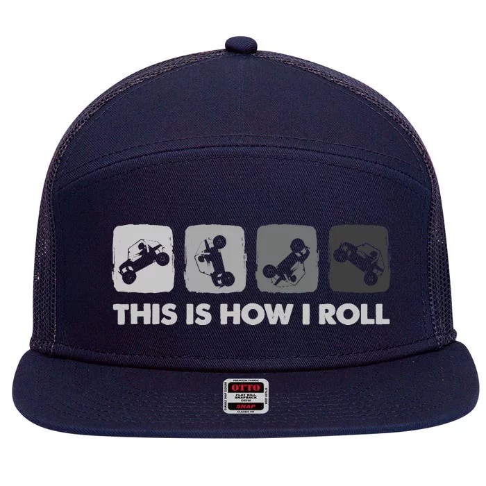 This Is How I Roll, SxS SideBySide UTV 7 Panel Mesh Trucker Snapback Hat