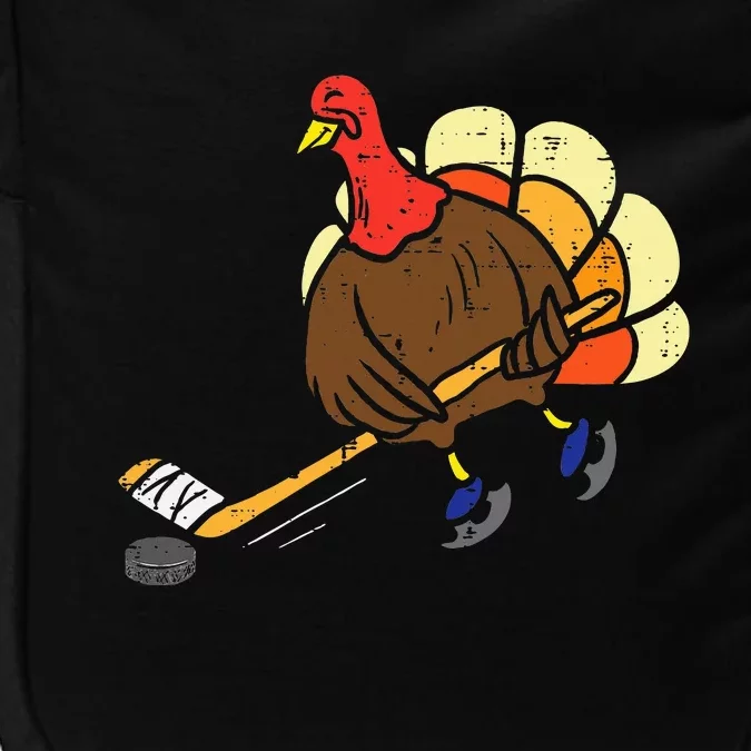 Turkey Ice Hockey Funny Thanksgiving Sport Impact Tech Backpack