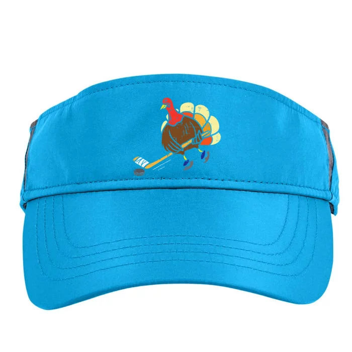 Turkey Ice Hockey Funny Thanksgiving Sport Adult Drive Performance Visor