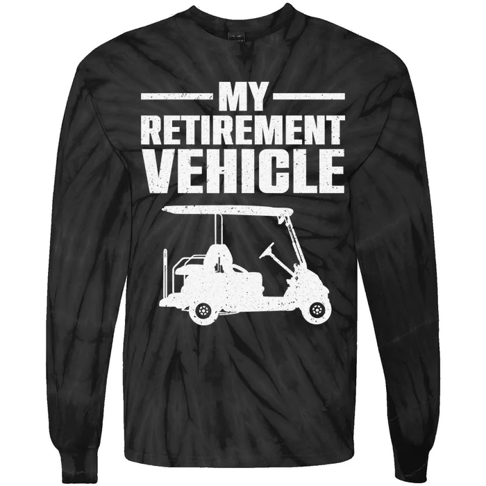 This is How I Roll Golf Cart Funny Golfers Tie-Dye Long Sleeve Shirt