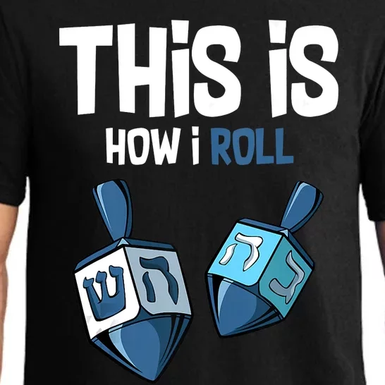 This Is How I Roll Draydel Trendl Hanukkah Channukah Funny Pajama Set