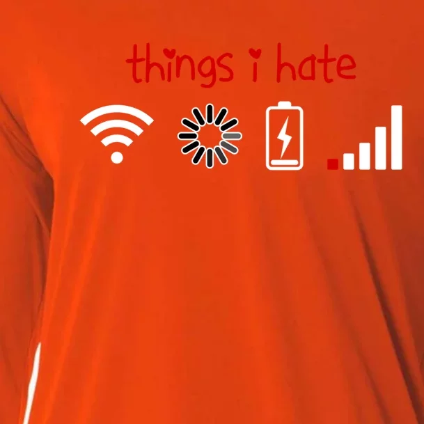 Things I Hate Gift Programmer Gamer Fun Gift Idea Gift Cooling Performance Long Sleeve Crew