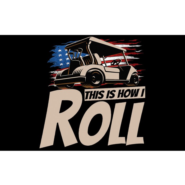 This Is How I Roll Golf Gift Funny Golfers Retro Golf Bumper Sticker