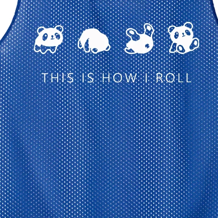 This Is How I Roll  Panda Classic Mesh Reversible Basketball Jersey Tank