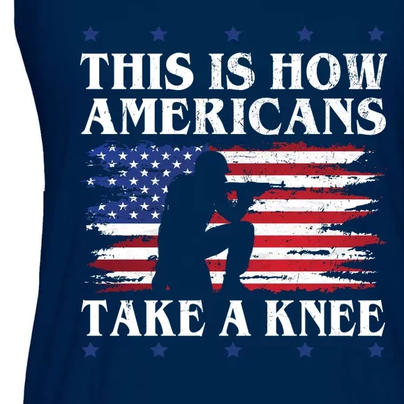 This Is How Americans Take A Knee Ladies Essential Flowy Tank