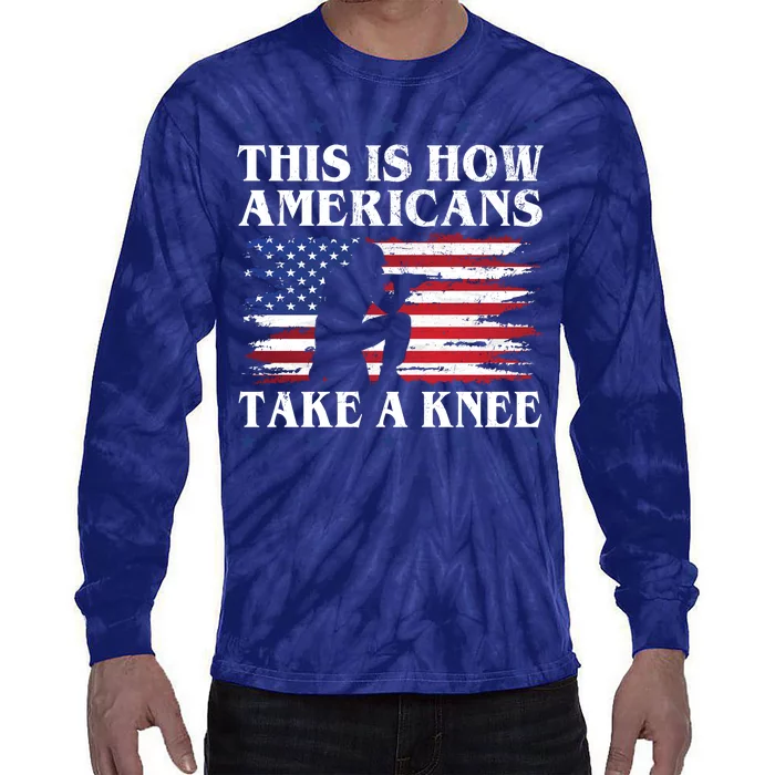 This Is How Americans Take A Knee Tie-Dye Long Sleeve Shirt