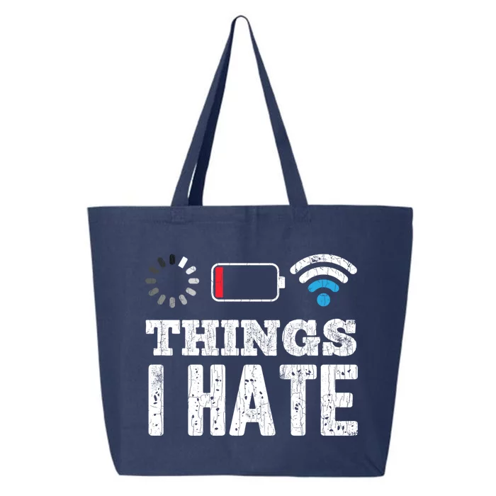 Things I Hate Funny Computer Programmer Programming Graphic Gift 25L Jumbo Tote