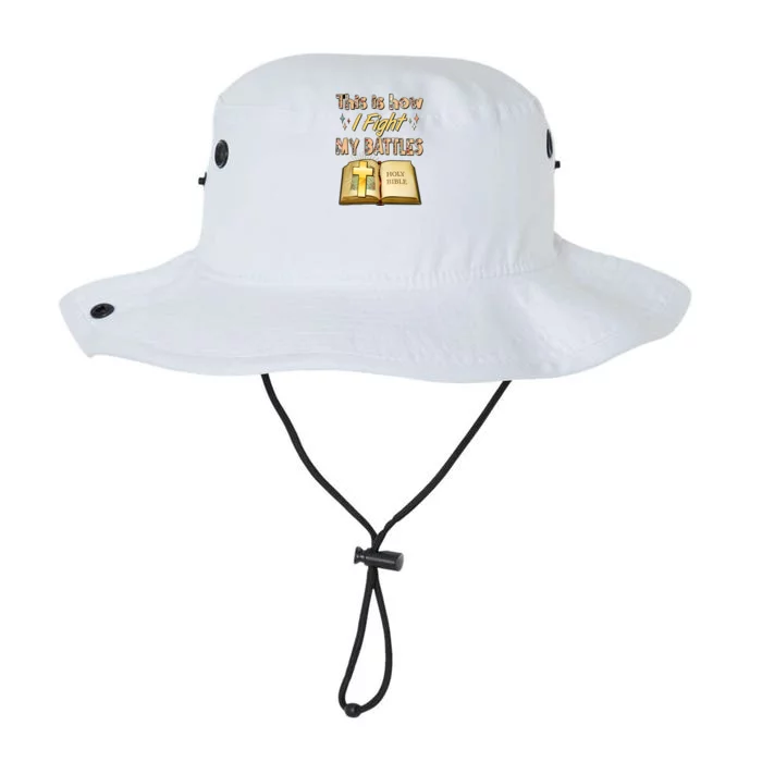 This Is How I Fight My Battles Holy Bible Faith Legacy Cool Fit Booney Bucket Hat