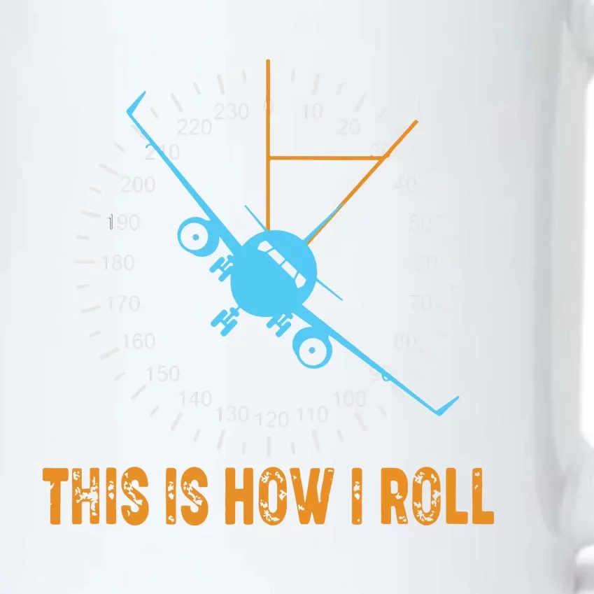 This Is How I Roll Airplane Pilot Shirts Aviation Black Color Changing Mug