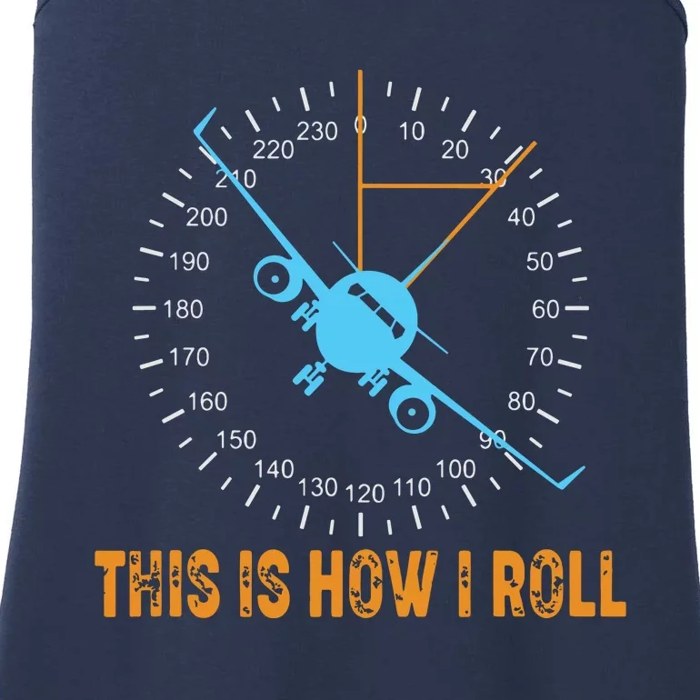 This Is How I Roll Airplane Pilot Shirts Aviation Ladies Essential Tank