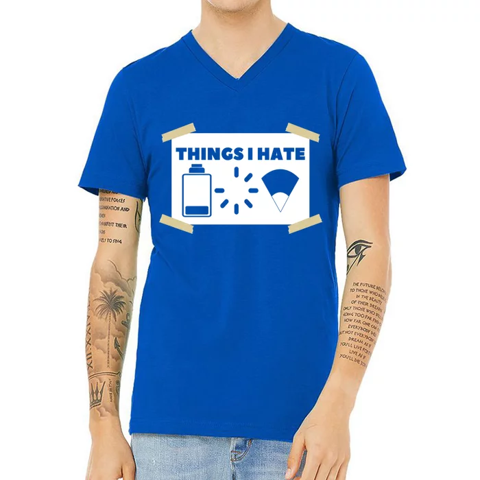 Things I Hate Programmer Gamer Funny Gamer Gift V-Neck T-Shirt