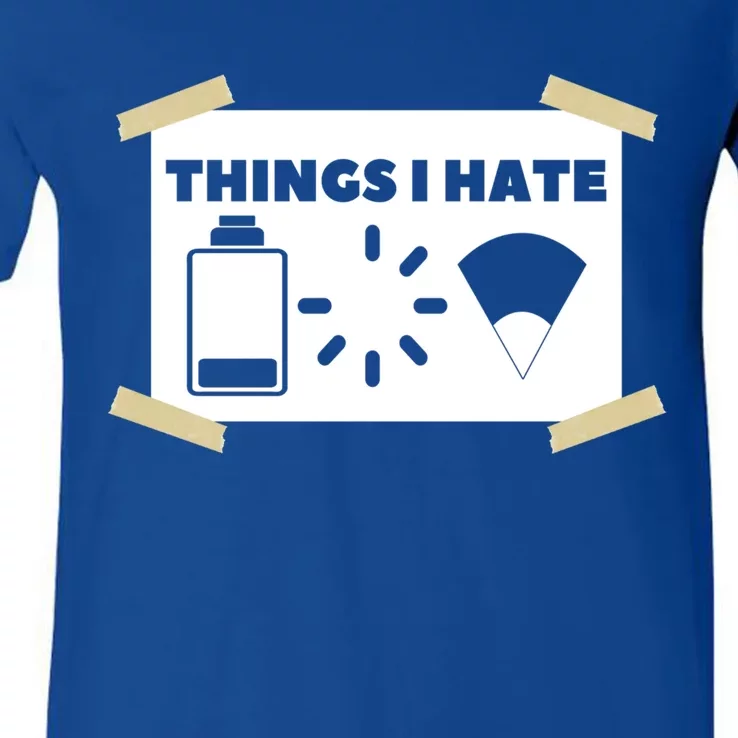 Things I Hate Programmer Gamer Funny Gamer Gift V-Neck T-Shirt