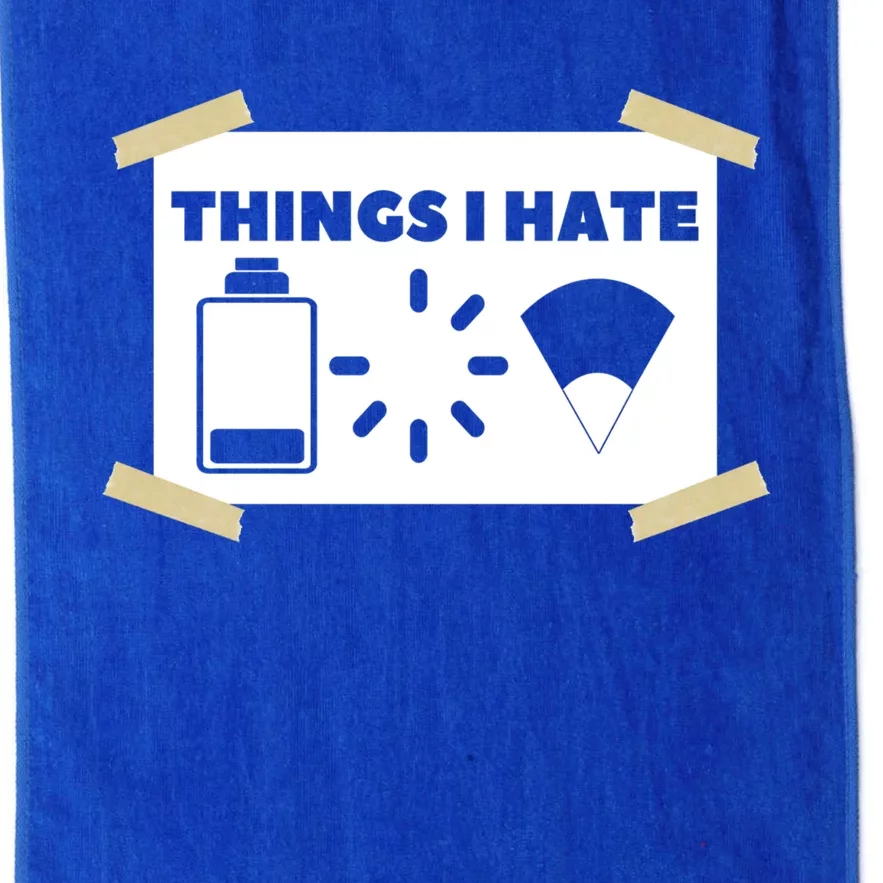 Things I Hate Programmer Gamer Funny Gamer Gift Platinum Collection Golf Towel