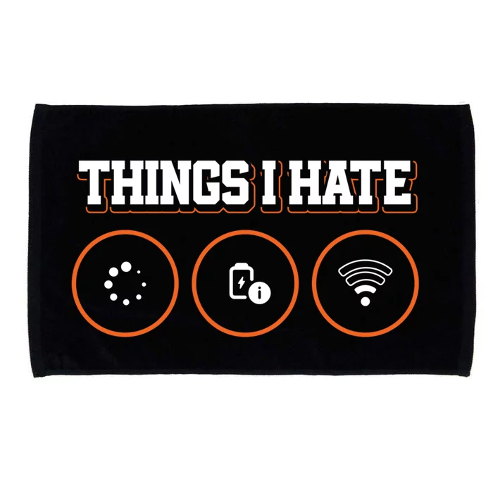 Things I Hate Programmer Gift Microfiber Hand Towel