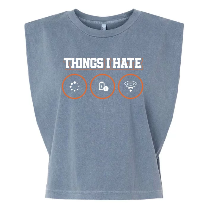 Things I Hate Programmer Gift Garment-Dyed Women's Muscle Tee