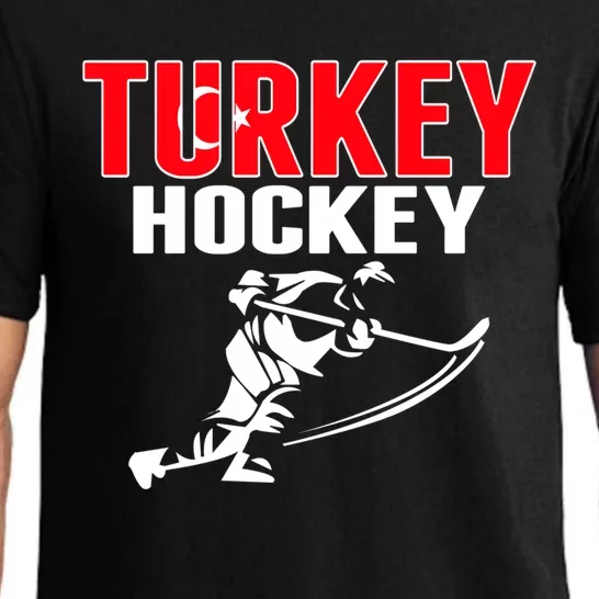 Turkey Ice Hockey Fans Jersey Turkish Hockey Team Supporter Great Gift Pajama Set