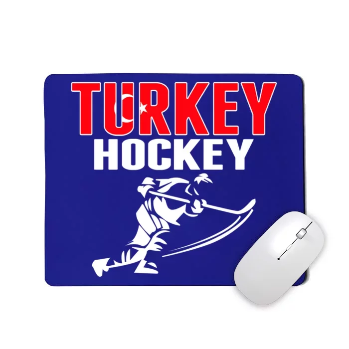 Turkey Ice Hockey Fans Jersey Turkish Hockey Team Supporter Great Gift Mousepad