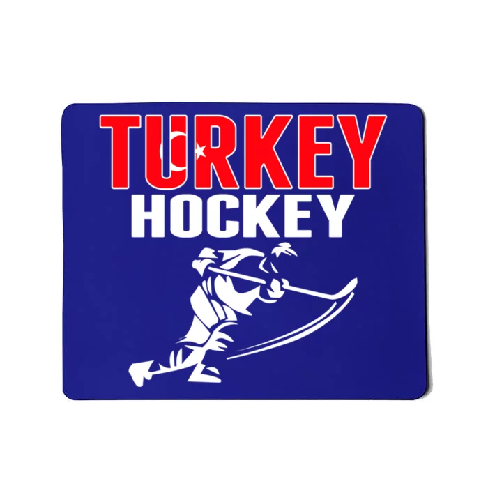 Turkey Ice Hockey Fans Jersey Turkish Hockey Team Supporter Great Gift Mousepad