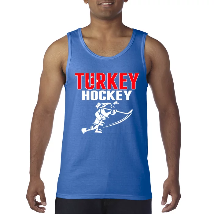 Turkey Ice Hockey Fans Jersey Turkish Hockey Team Supporter Great Gift Tank Top