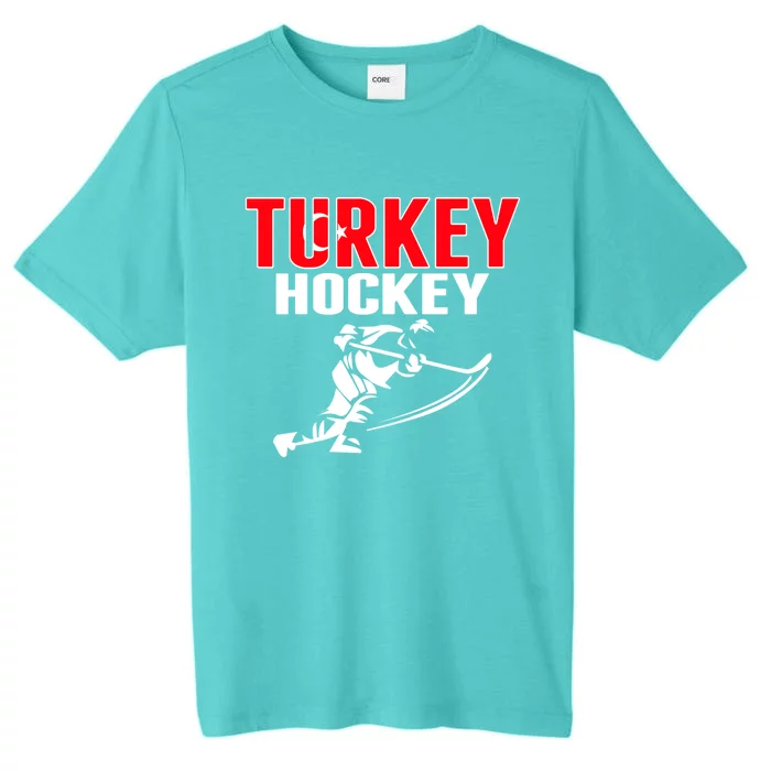 Turkey Ice Hockey Fans Jersey Turkish Hockey Team Supporter Great Gift ChromaSoft Performance T-Shirt