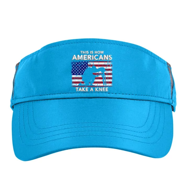 This Is How Americans Take A Knee Veteran Gift Adult Drive Performance Visor