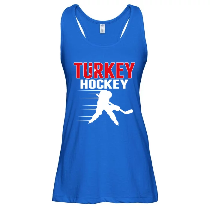 Turkey Ice Hockey Fans Jersey Turkish Hockey Team Supporter Cool Gift Ladies Essential Flowy Tank